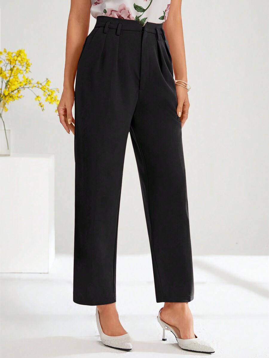 SHEIN CZARNE PROSTE SPODNIE S06__L