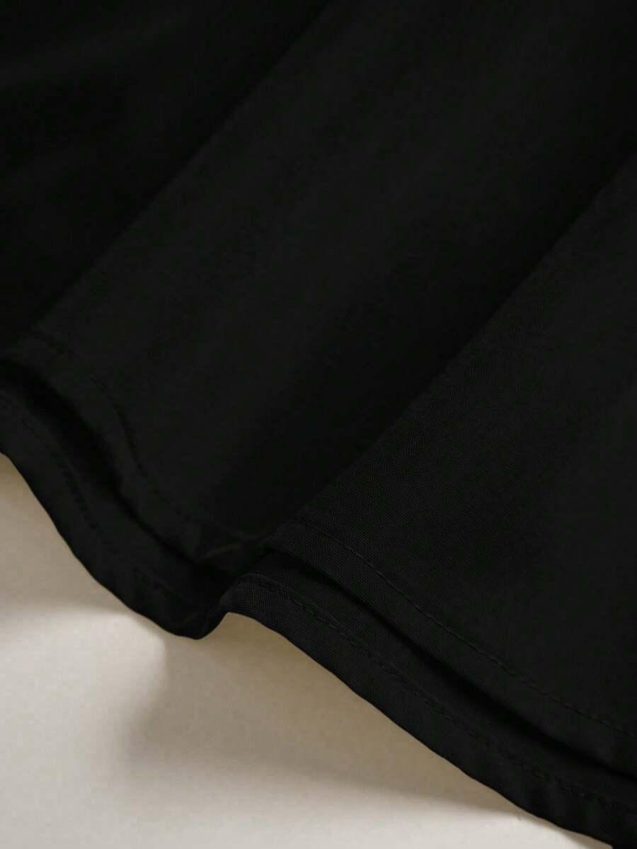 SHEIN CZARNA MIDI SPÓDNICA S06__XL