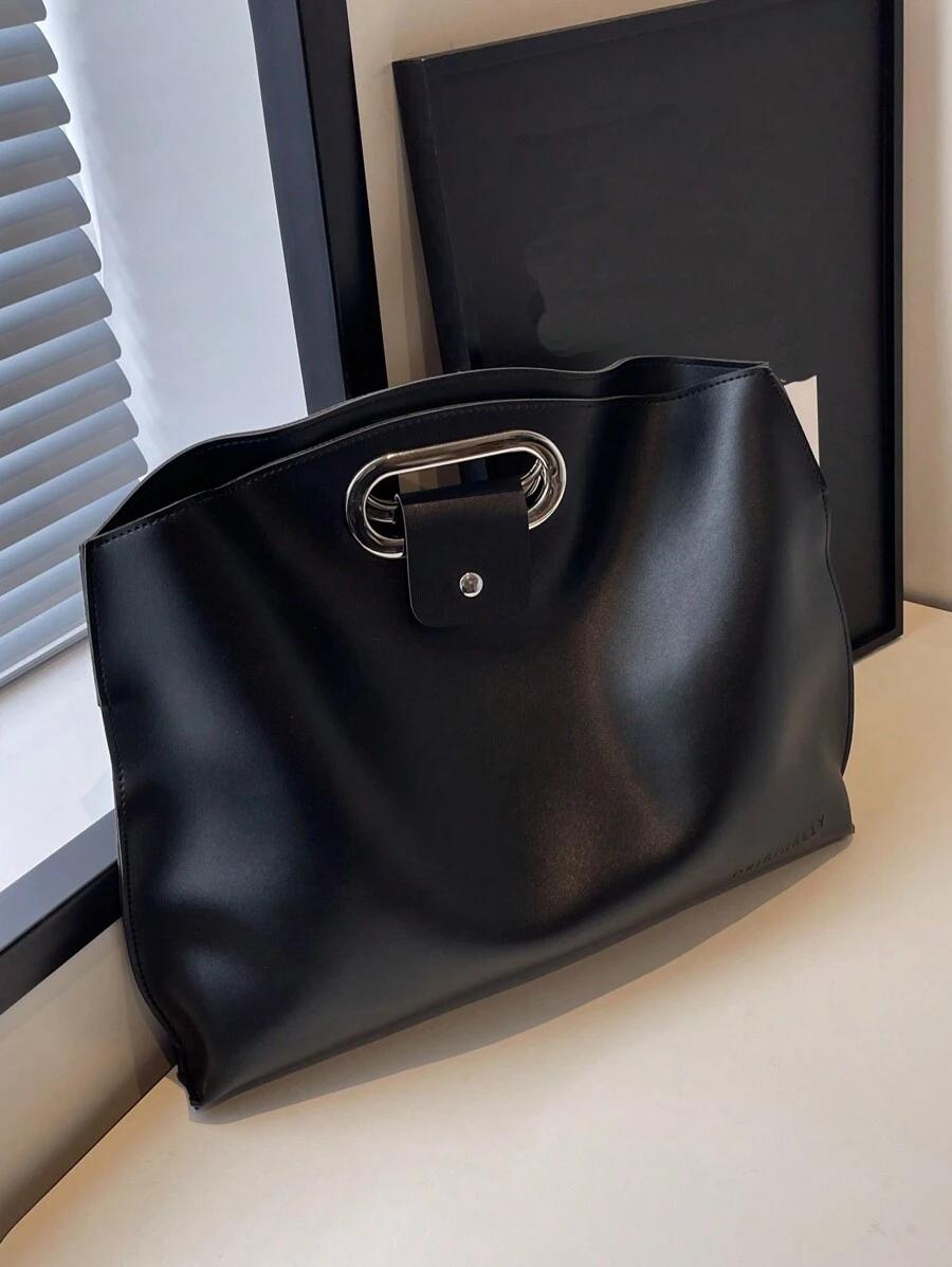 SHEIN CZARNA TOREBKA IMITACJA SKÓRY S07__41X6X30