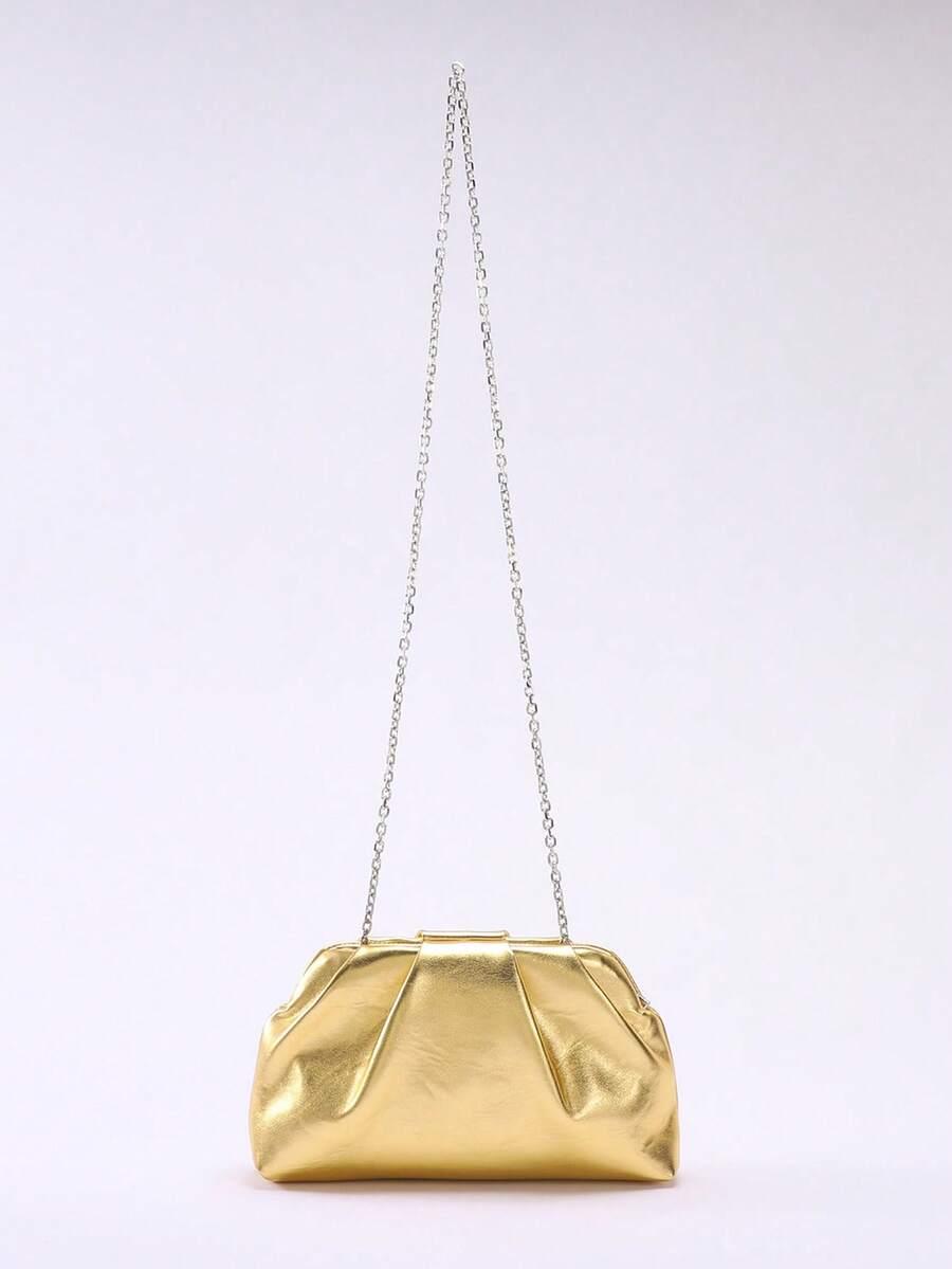 SHEIN ZŁOTA TOREBKA KOPERTÓWKA S07__27X6,5X16CM