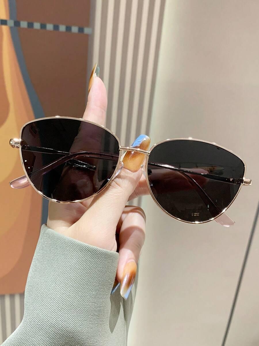 SHEIN SREBRNE OKULARY PRZECIWSŁONECZNE S07