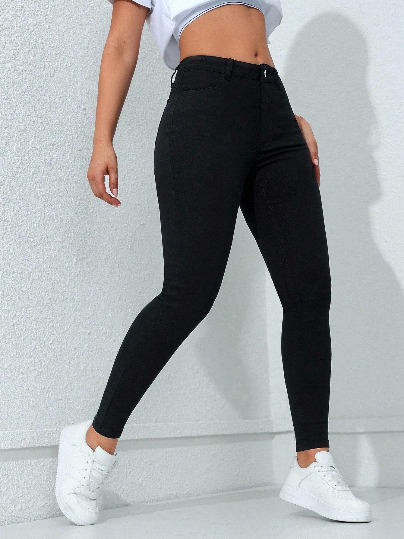 SHEIN CZARNE SPODNIE JEANS S06__XXL