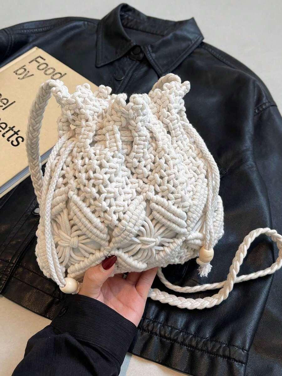 SHEIN BIAŁA TOREBKA NA RAMIĘ S07__21X21CM