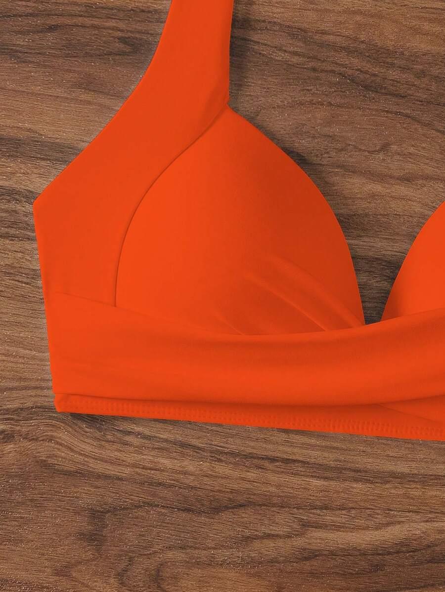 SWIM BASICS POMARAŃCZOWA GÓRA OD BIKINI S09__S