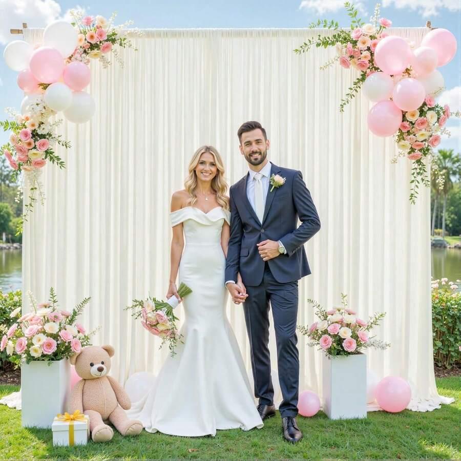 SHEIN ŻÓŁTE TŁO FOTOGRAFICZNE 1SZT S07__150X243