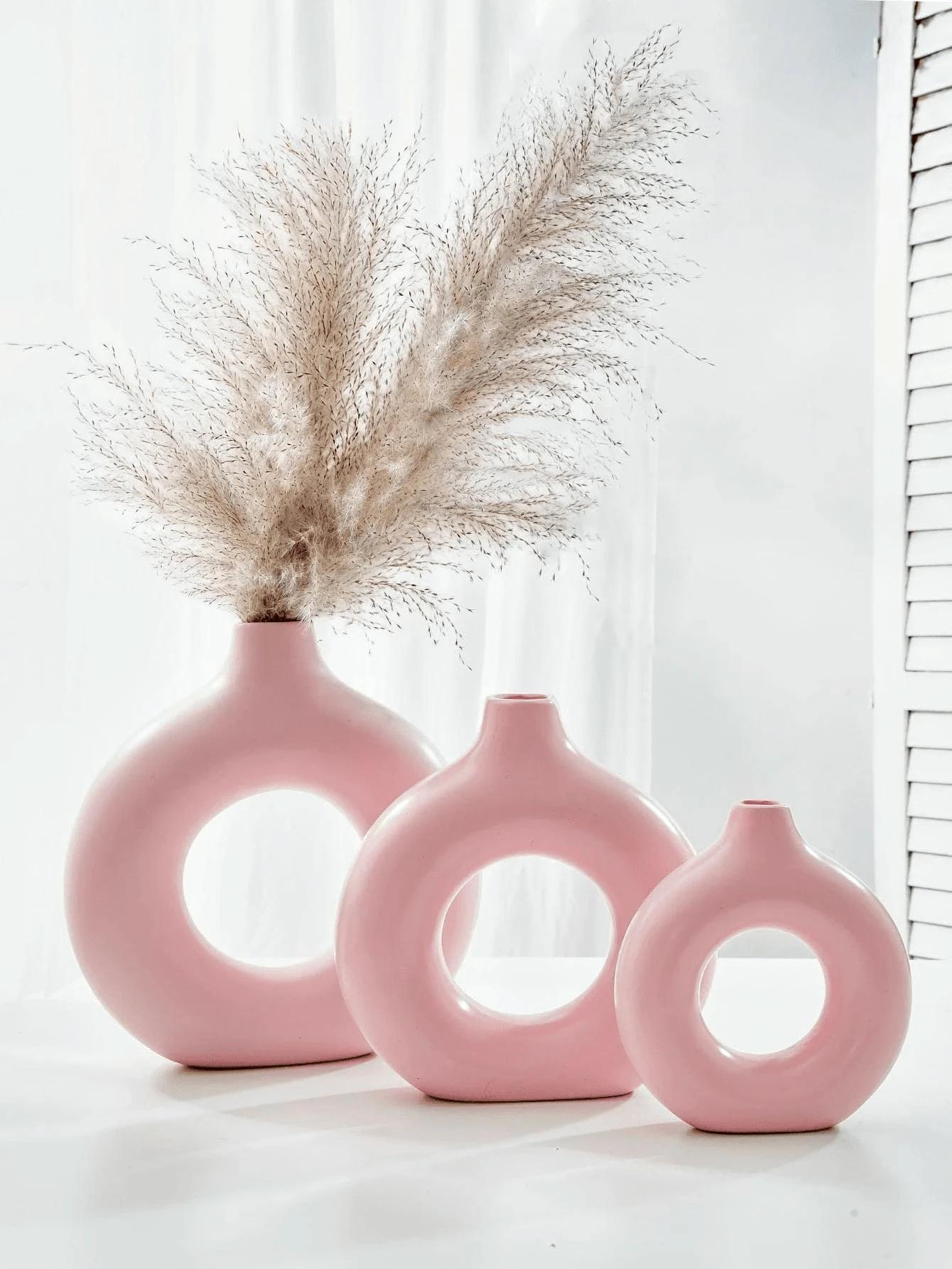 SHEIN RÓŻOWY WAZON NA KWIATY 3-PACK S07__15X19,5