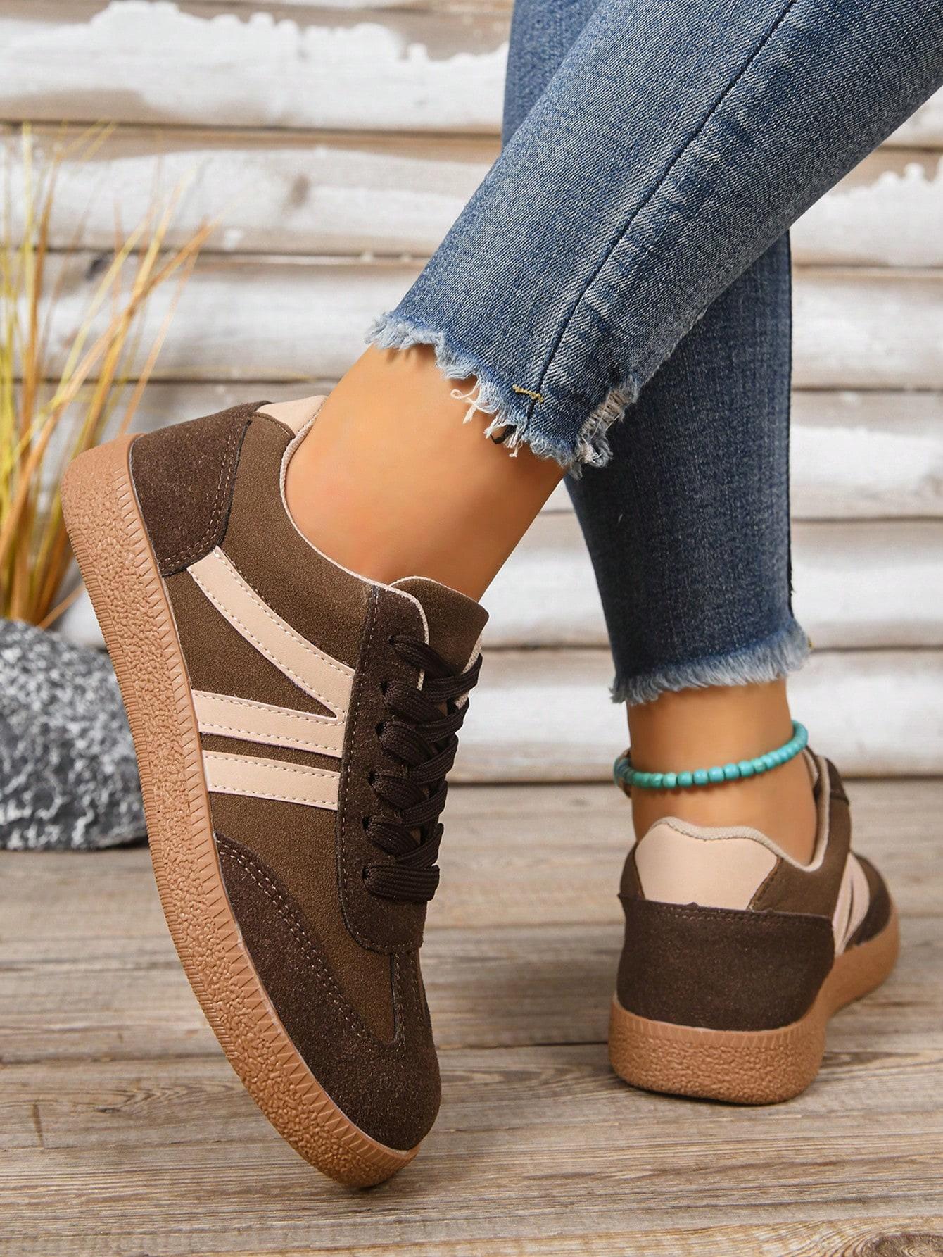 SHEIN BRĄZOWE BUTY SPORTOWE S06__38