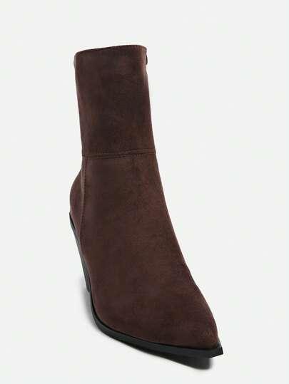 SHEIN BRĄZOWE BOTKI ZAMEK W01__36,5