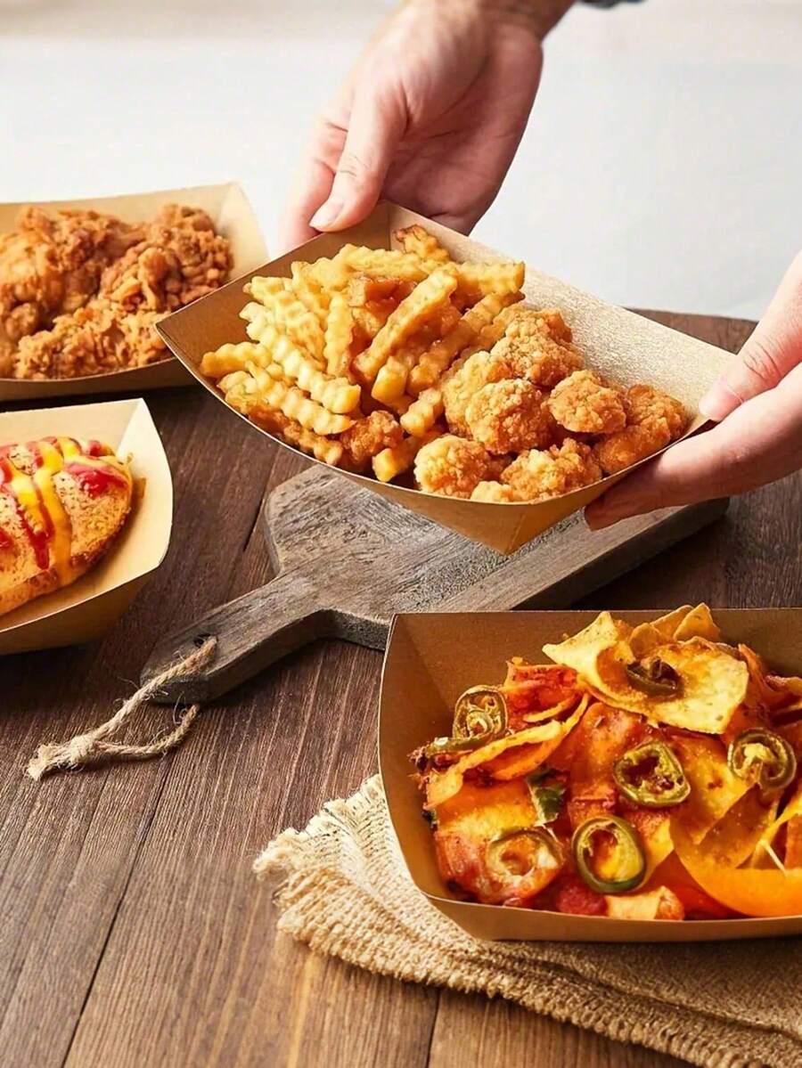 SHEIN PAPIEROWE POJEMNIKI NA ŻYWNOŚĆ 5SZT S07