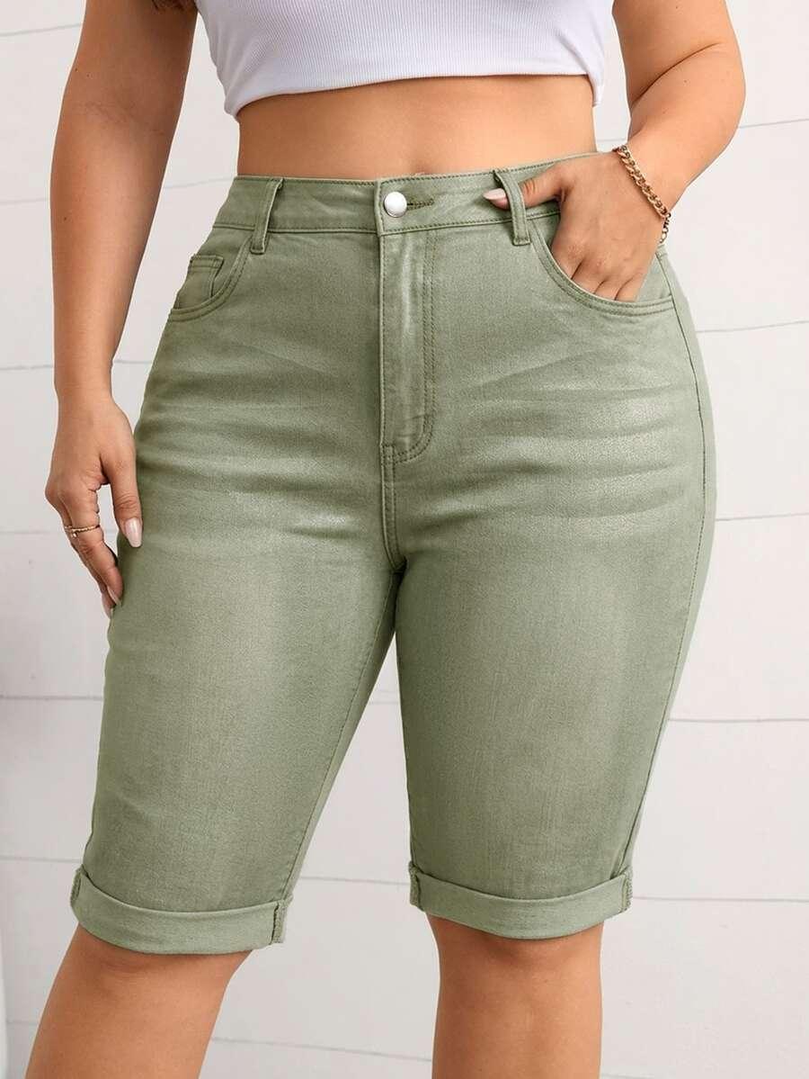FIRERIE ZIELONE SPODENKI JEANS S06__50