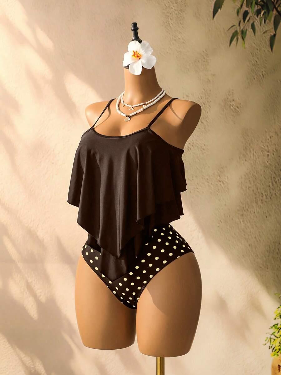 SHEIN DWUCZĘŚCIOWY STRÓJ KĄPIELOWY S09__L