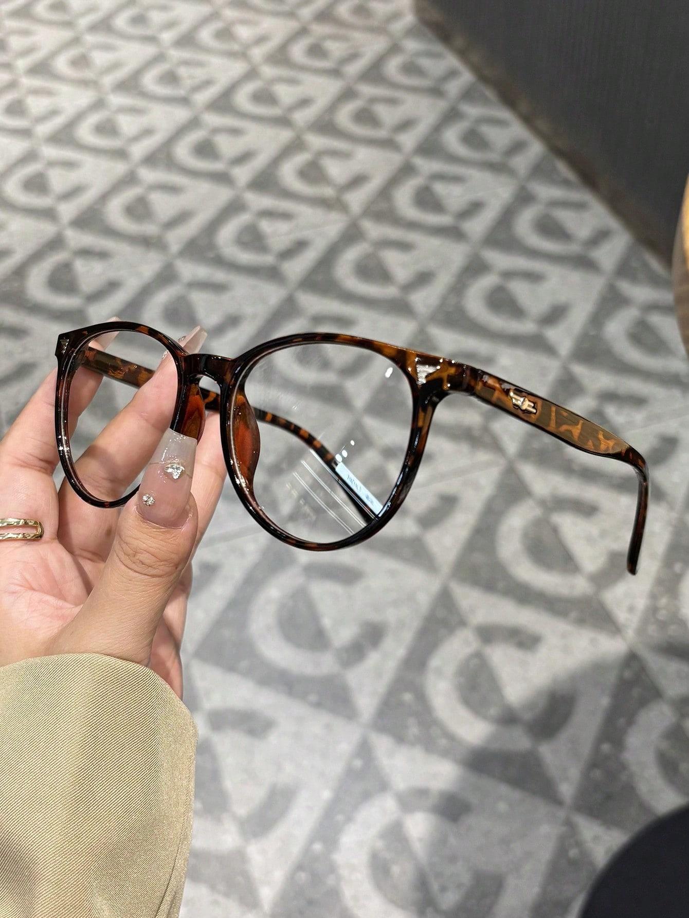 SHEIN OKULARY ZERÓWKI ANIMAL PRINT S07