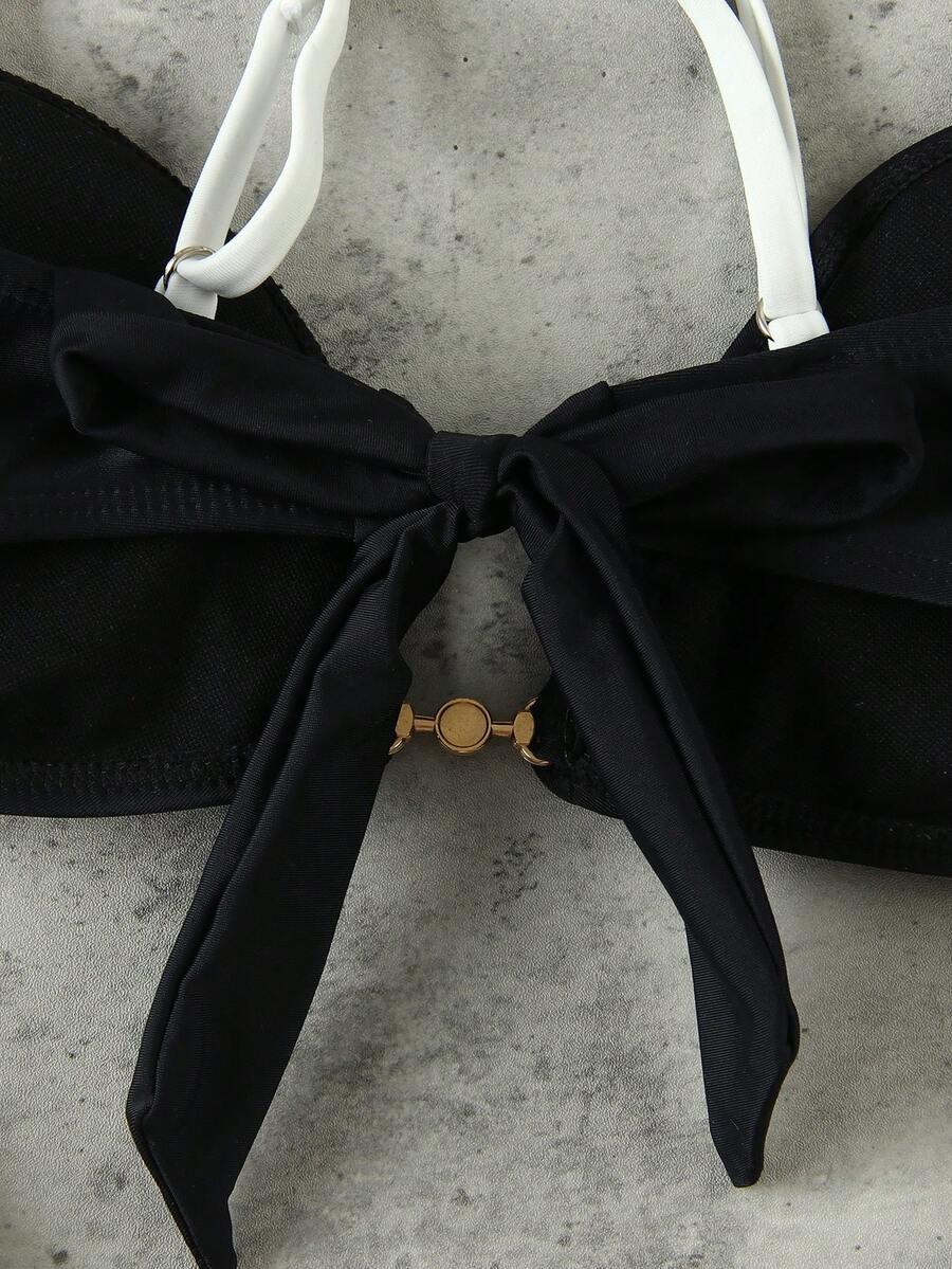 SHEIN DWUCZĘŚCIOWY STRÓJ KĄPIELOWY S09__L