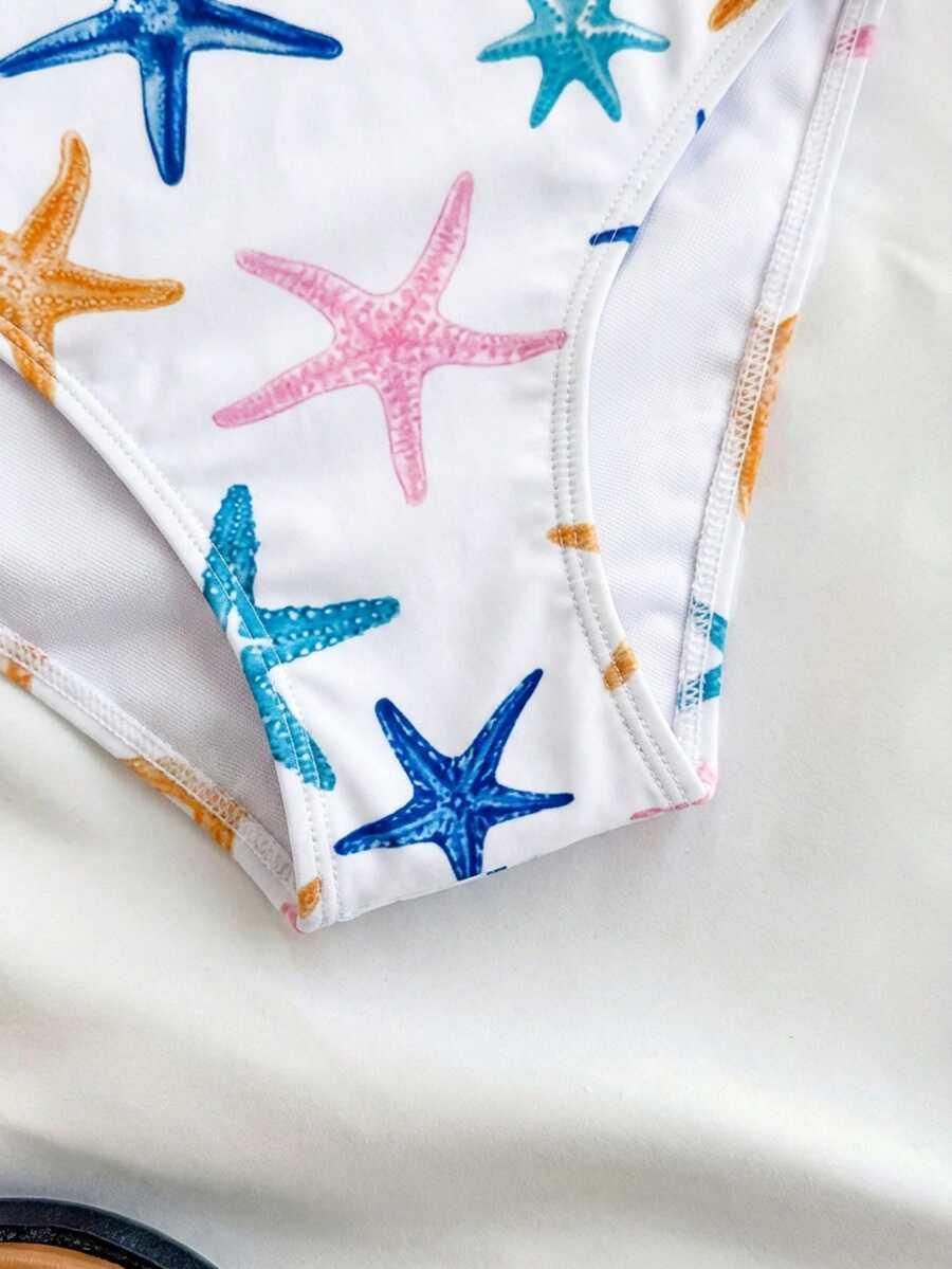 SHEIN JEDNOCZĘŚCIOWY STRÓJ KĄPIELOWY PAREO KOMPLET S09__140-146