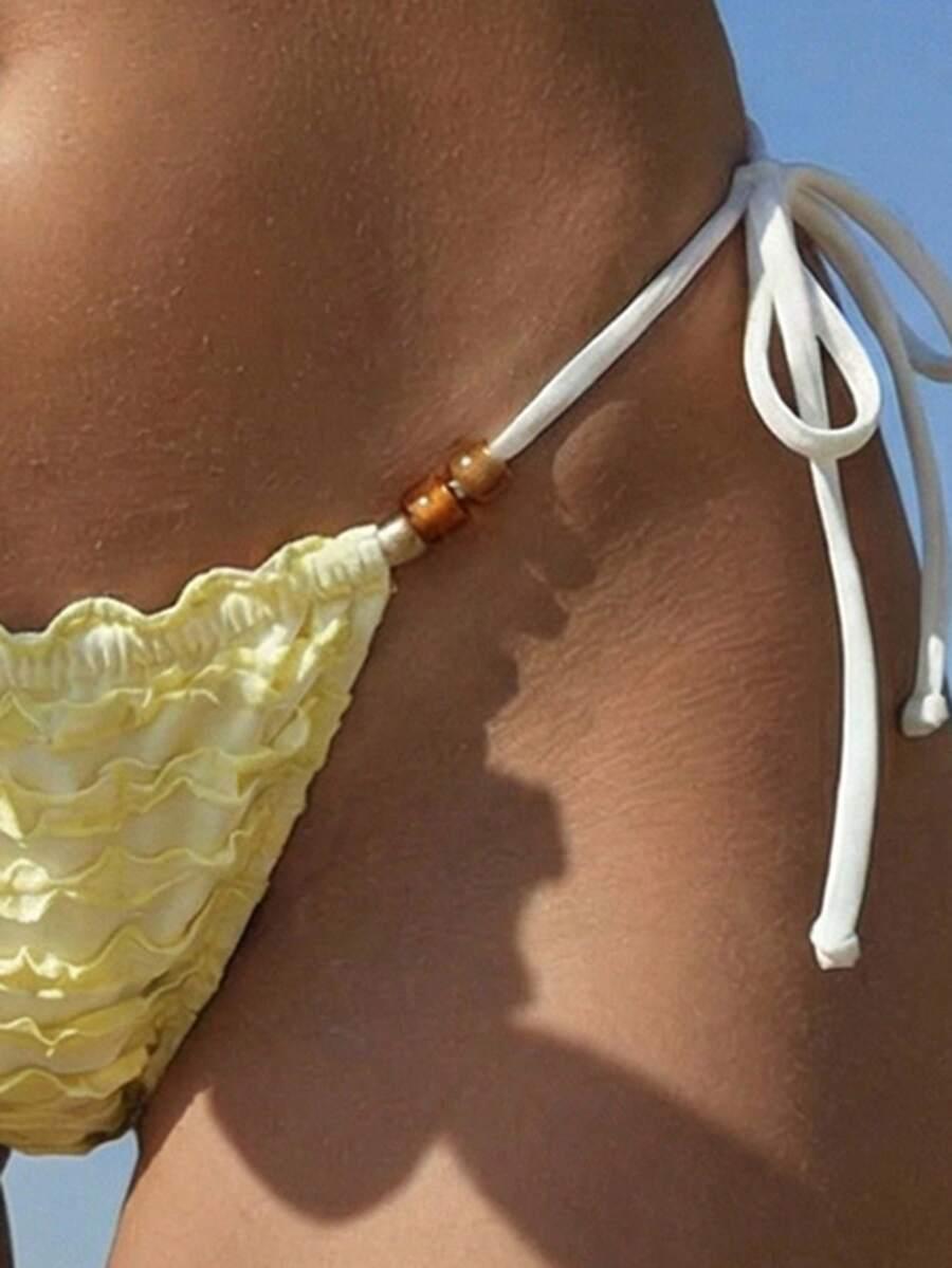 SWIM MOD ŻÓŁTY DWUCZĘŚCIOWY STRÓJ KĄPIELOWY S09__XS