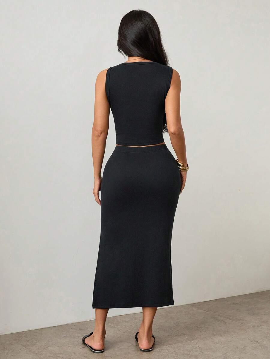 SHEIN TOP SPÓDNICA KOMPLET S06__M