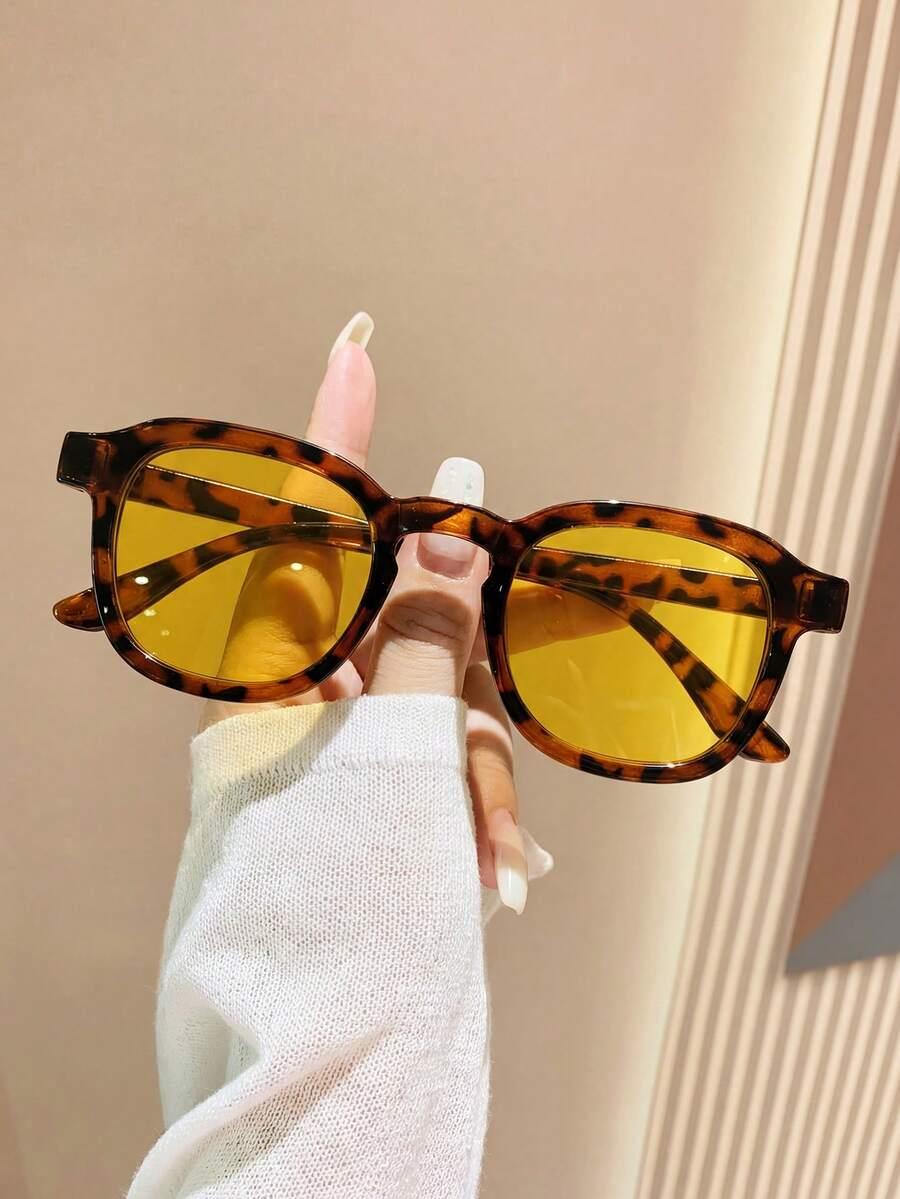 SHEIN OKULARY PRZECIWSŁONECZNE ANIMAL PRINT S07
