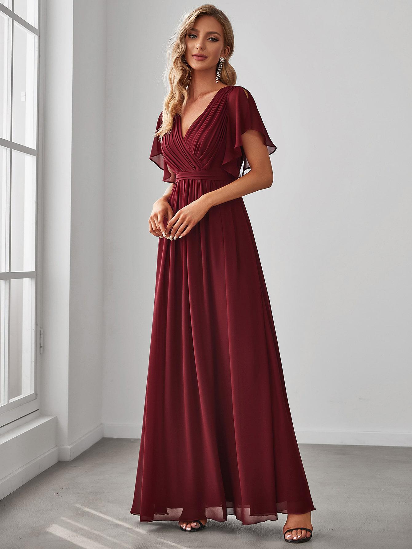 SHEIN BORDOWA MAXI SUKIENKA S06__L