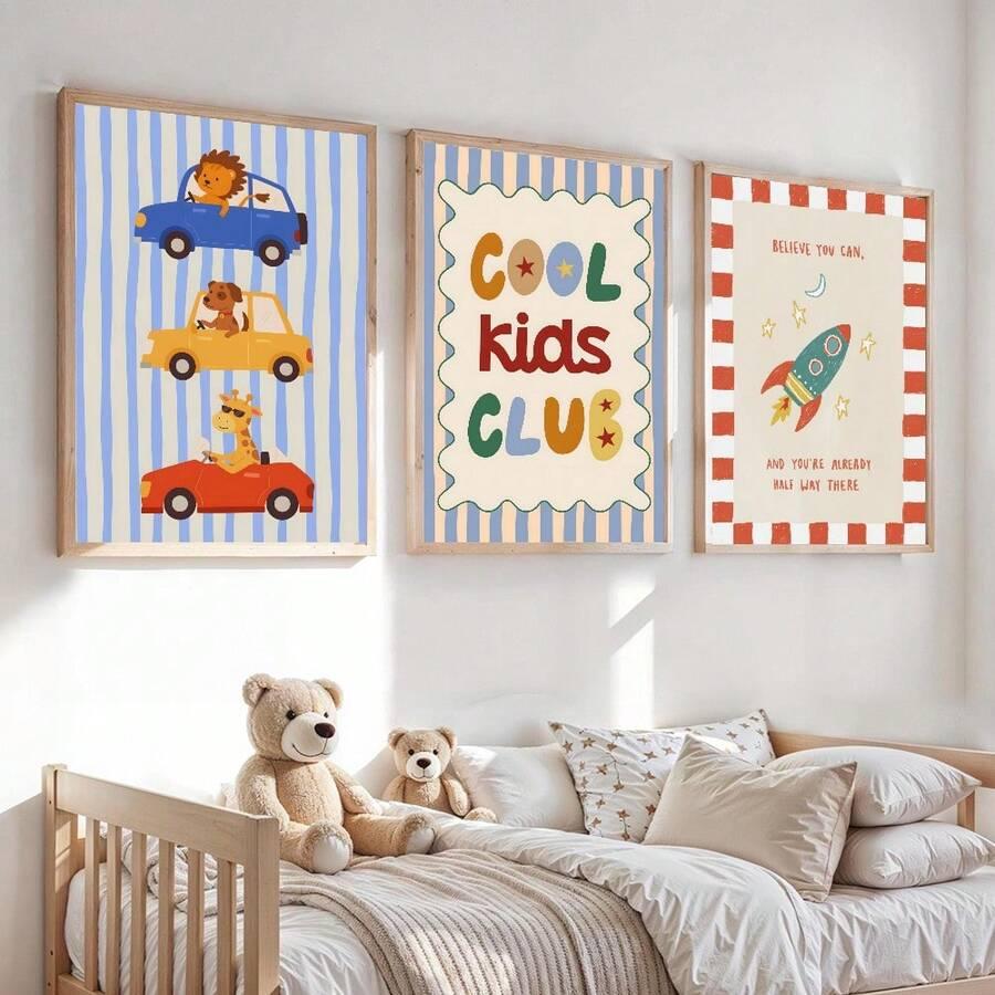 SHEIN PLAKAT NA ŚCIANĘ 3-PACK S07__40X60