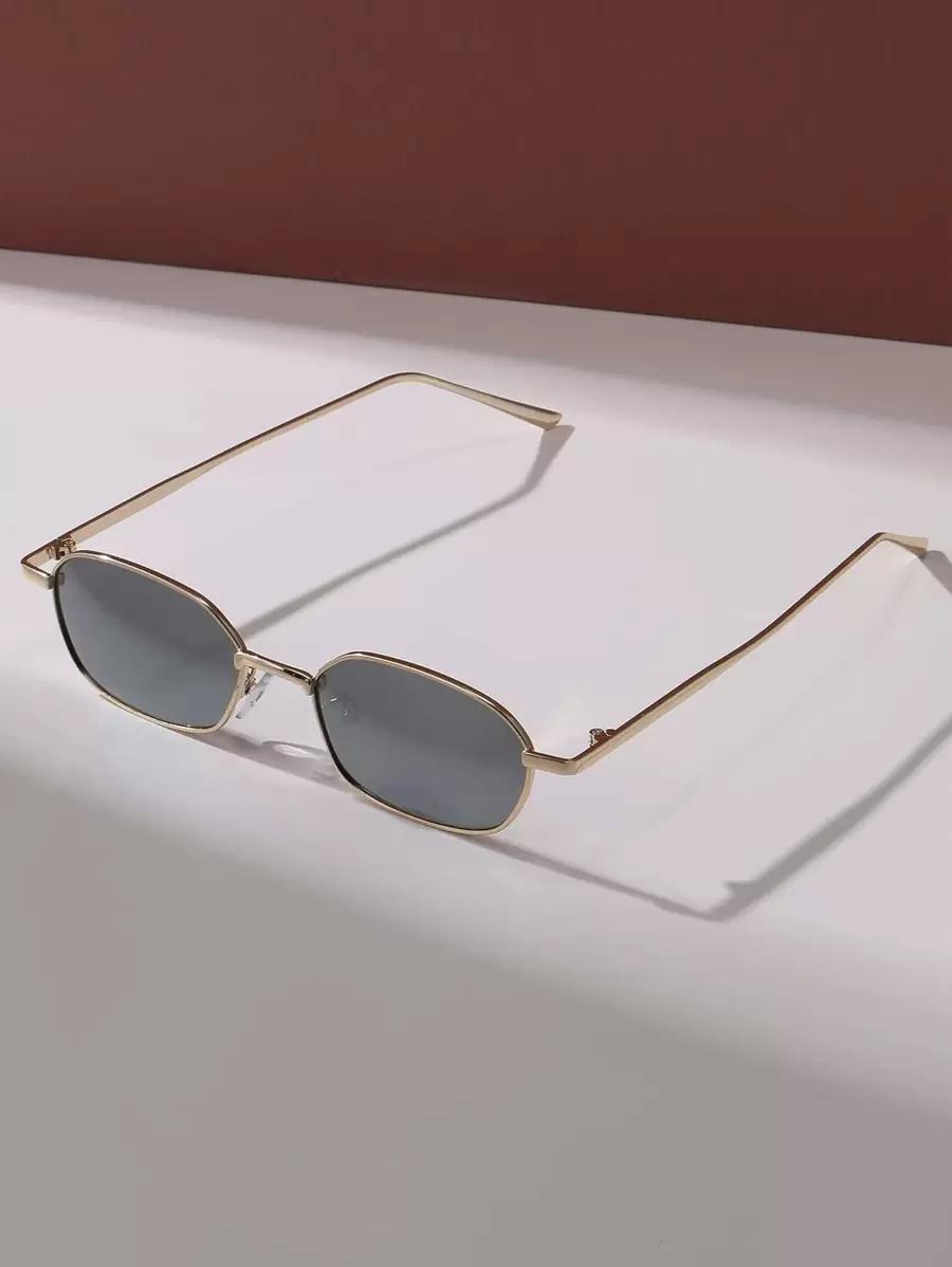 SHEIN ZŁOTE OKULARY PRZECIWSŁONECZNE S07