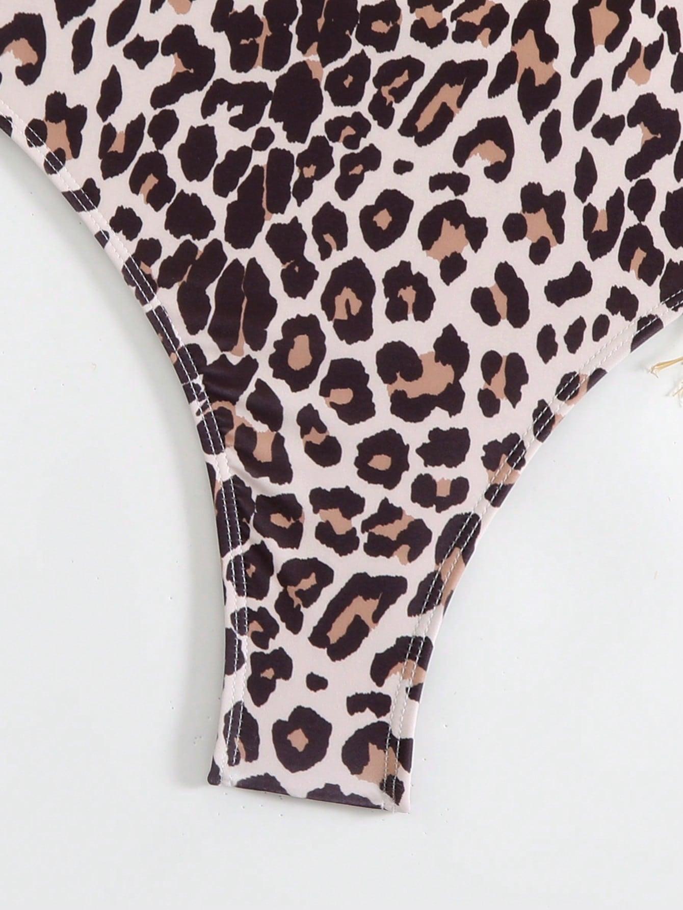 SHEIN DÓŁ OD BIKINI ANIMAL PRINT S09__M