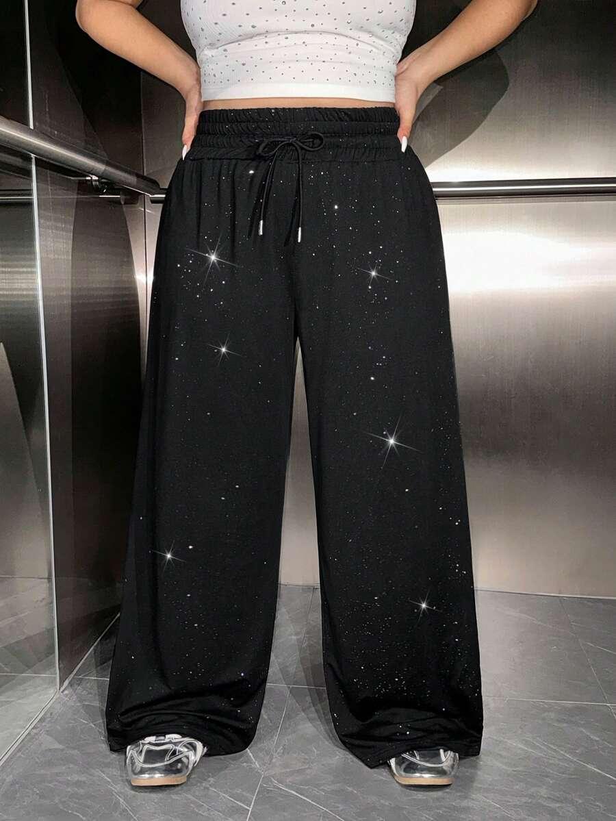 SHEIN CZARNE SPODNIE DRESOWE S06__XXL