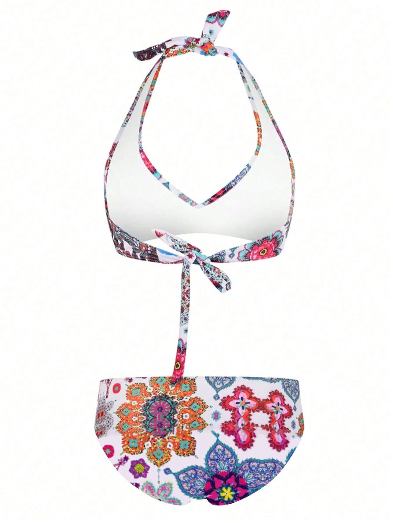 SHEIN DWUCZĘŚCIOWY STRÓJ KĄPIELOWY S09__XL