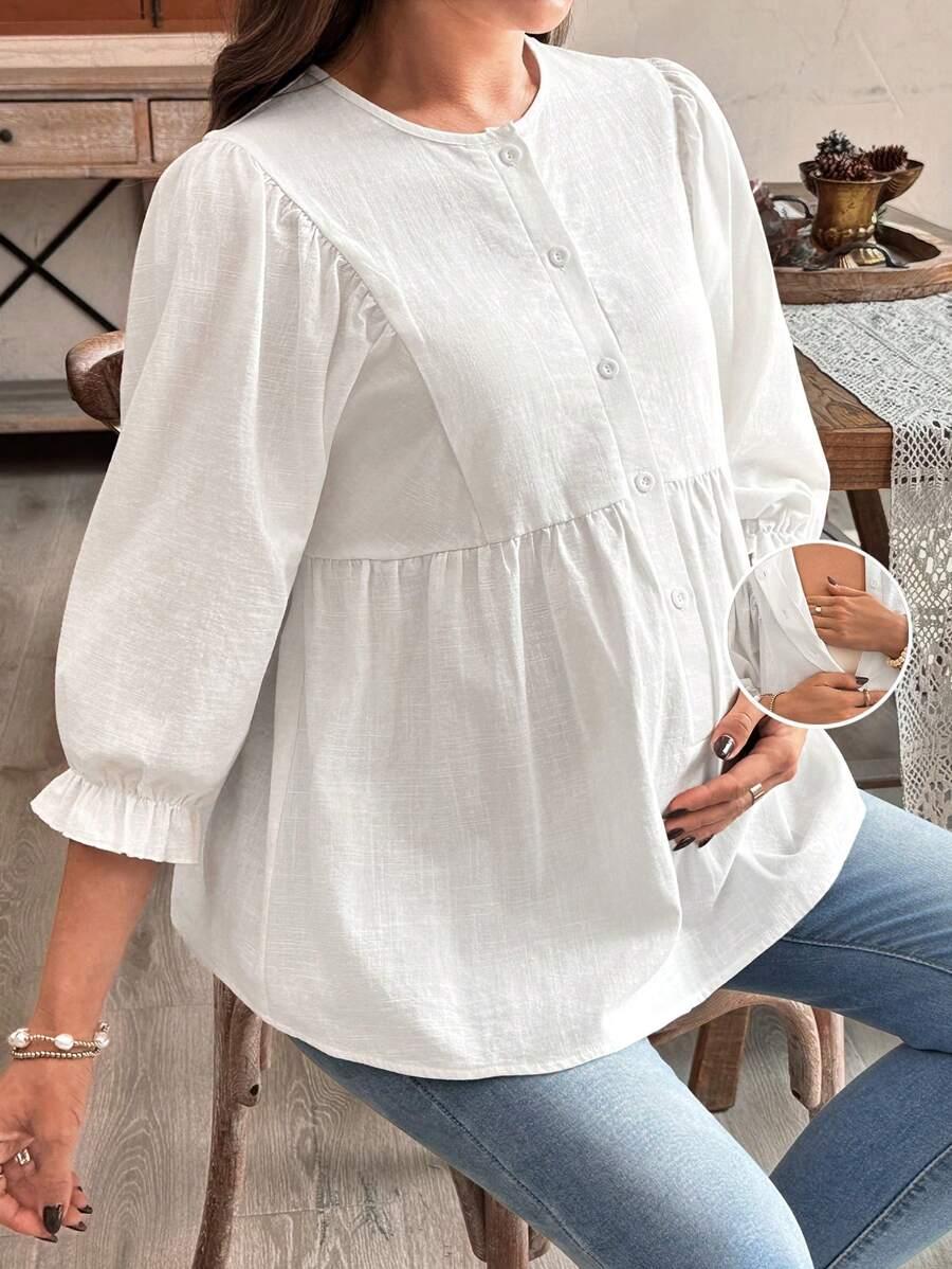 SHEIN BIAŁA BLUZKA GUZIKI S06__XL