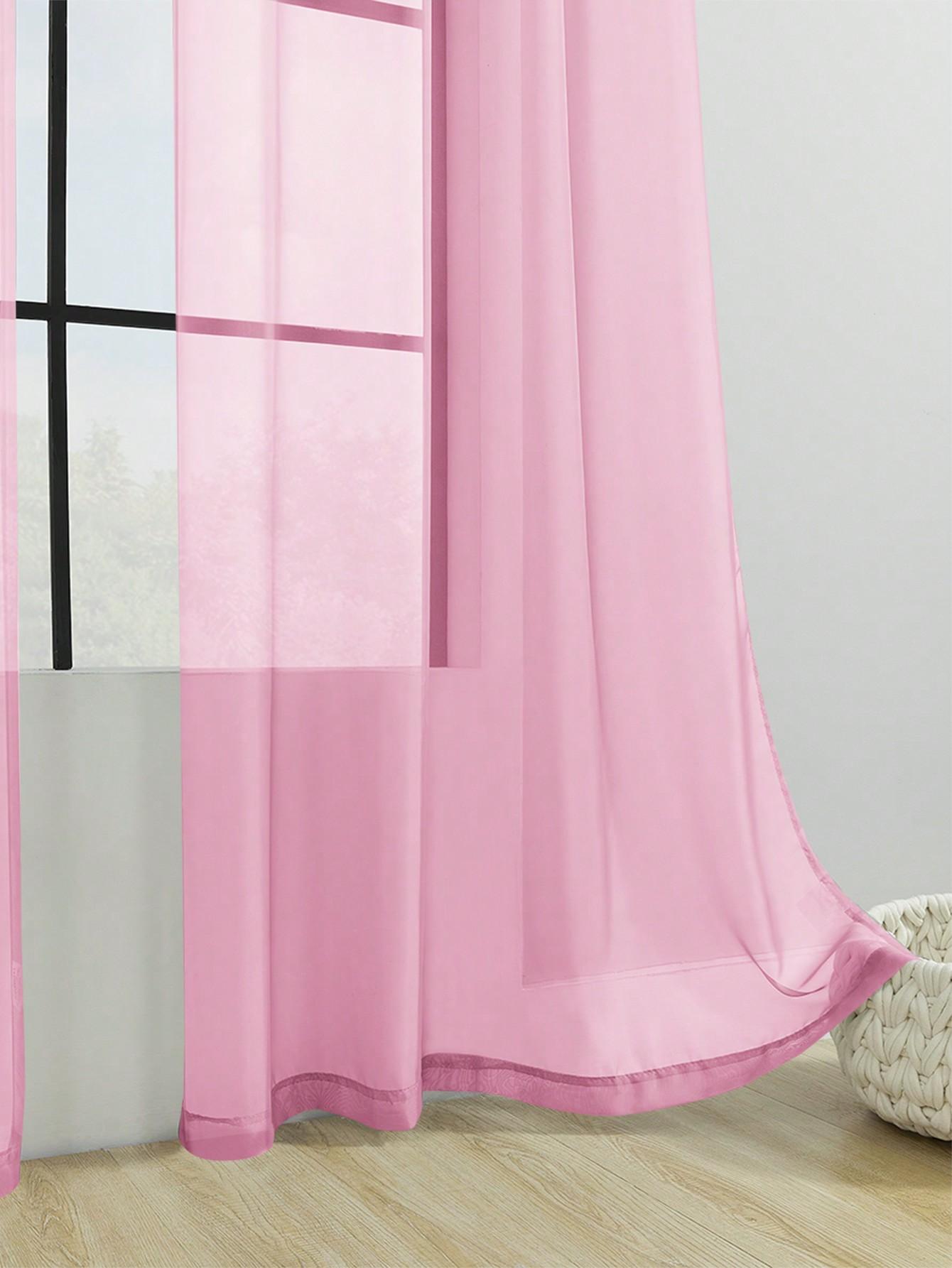 SHEIN RÓŻOWA ZASŁONA DEKORACYJNA S07__160X134