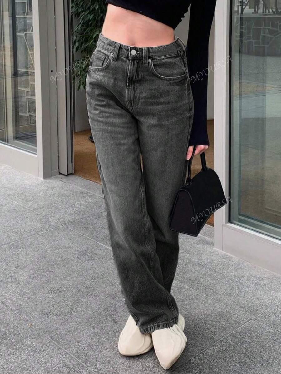 MYOURSA SZARE SPODNIE JEANS S06__XL