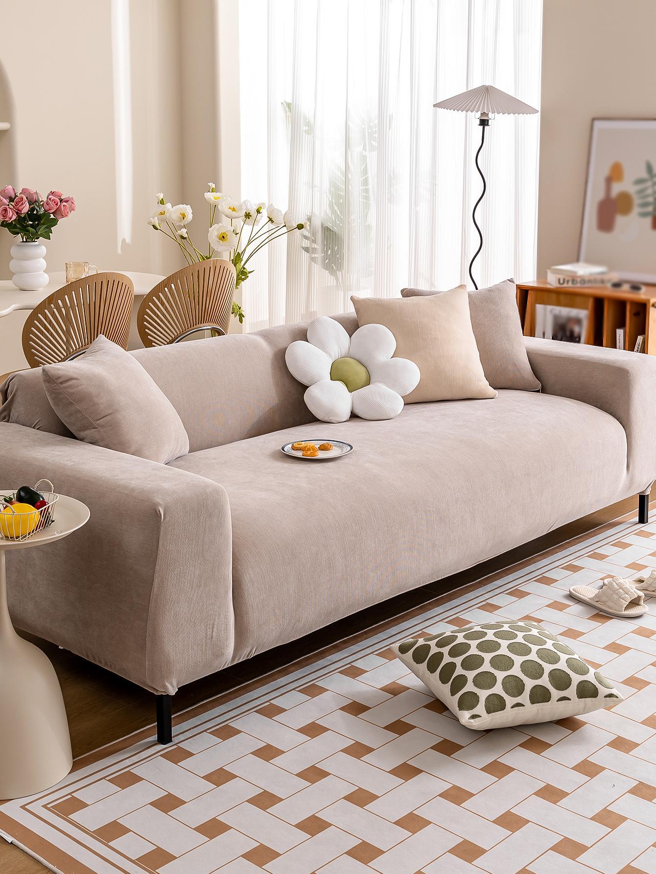 SHEIN BEŻOWY POKROWIEC NA SOFĘ S07__90-140