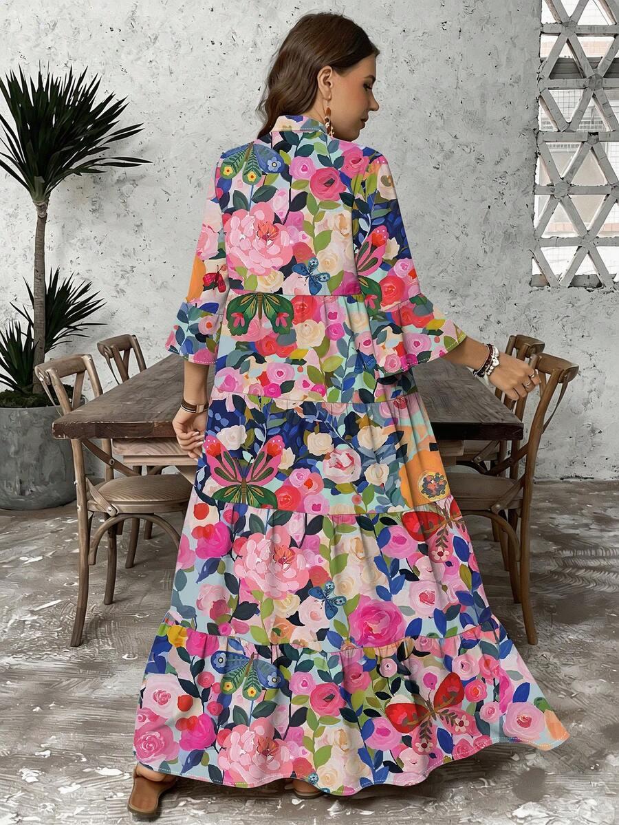 SHEIN MAXI SUKIENKA KWIATY PRINT S06__48