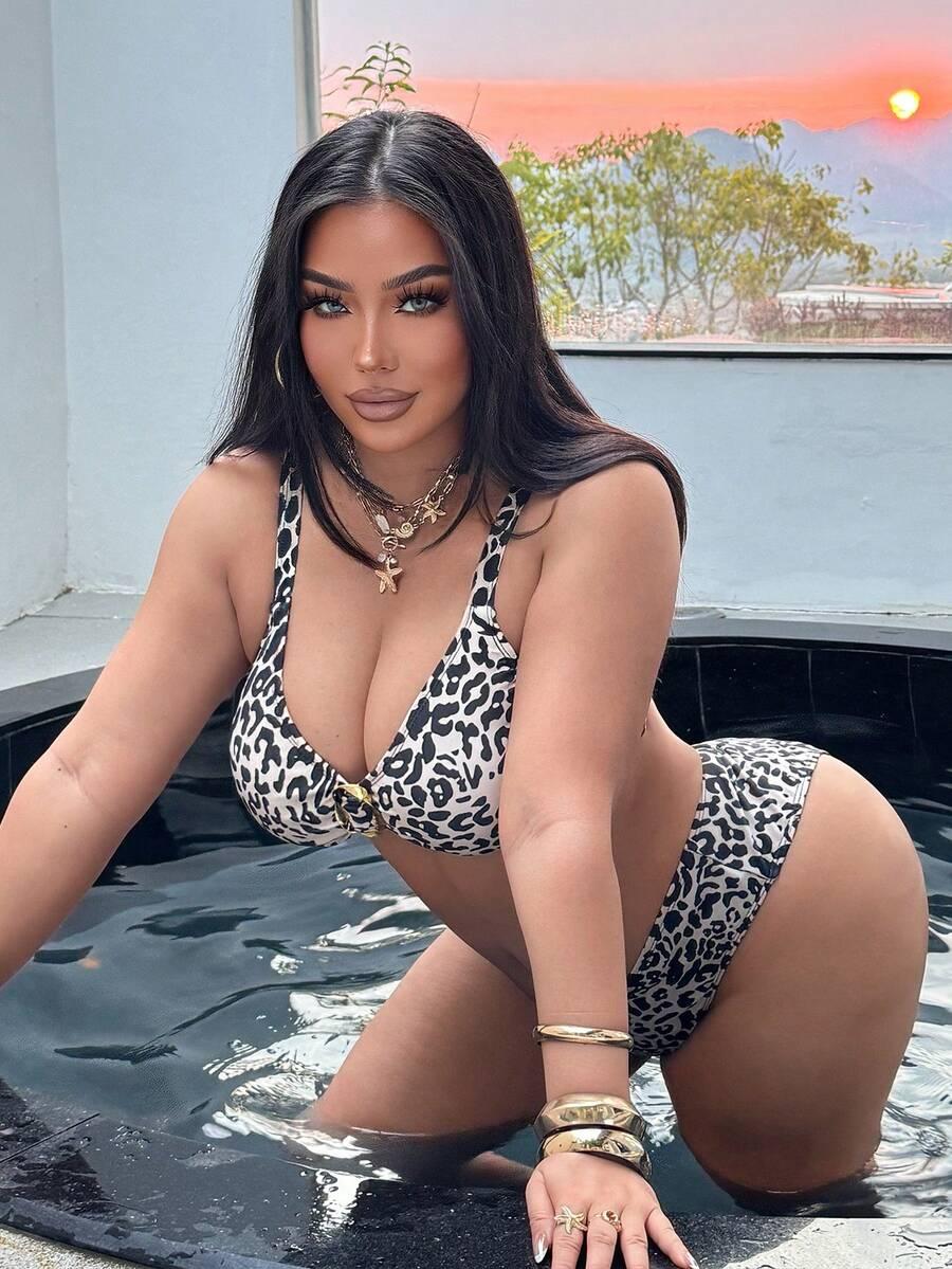 SWIM SXY DWUCZĘŚCIOWY STRÓJ KĄPIELOWY ANIMAL PRINT S09__50