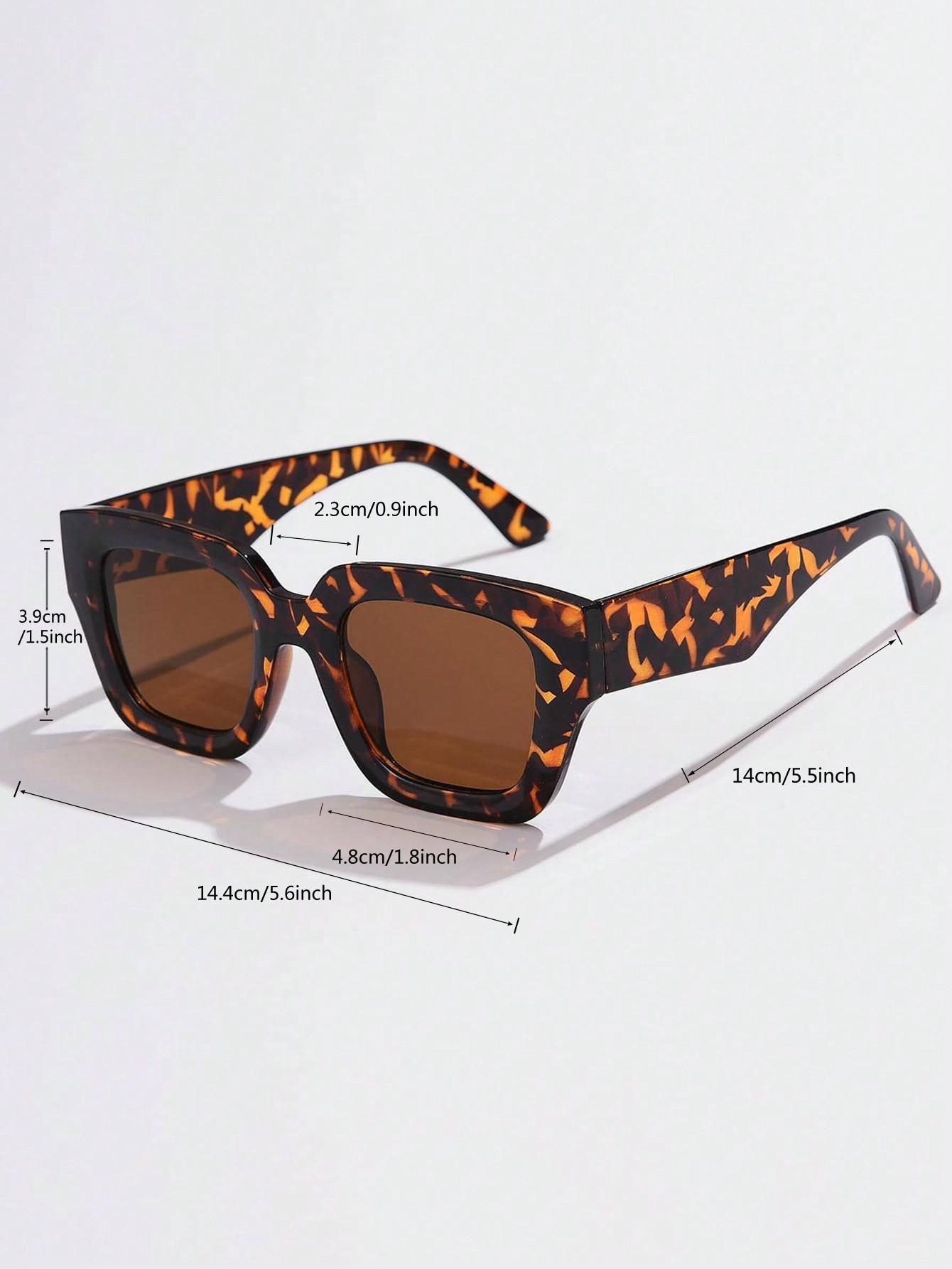 SHEIN OKULARY PRZECIWSŁONECZNE ANIMAL PRINT S07