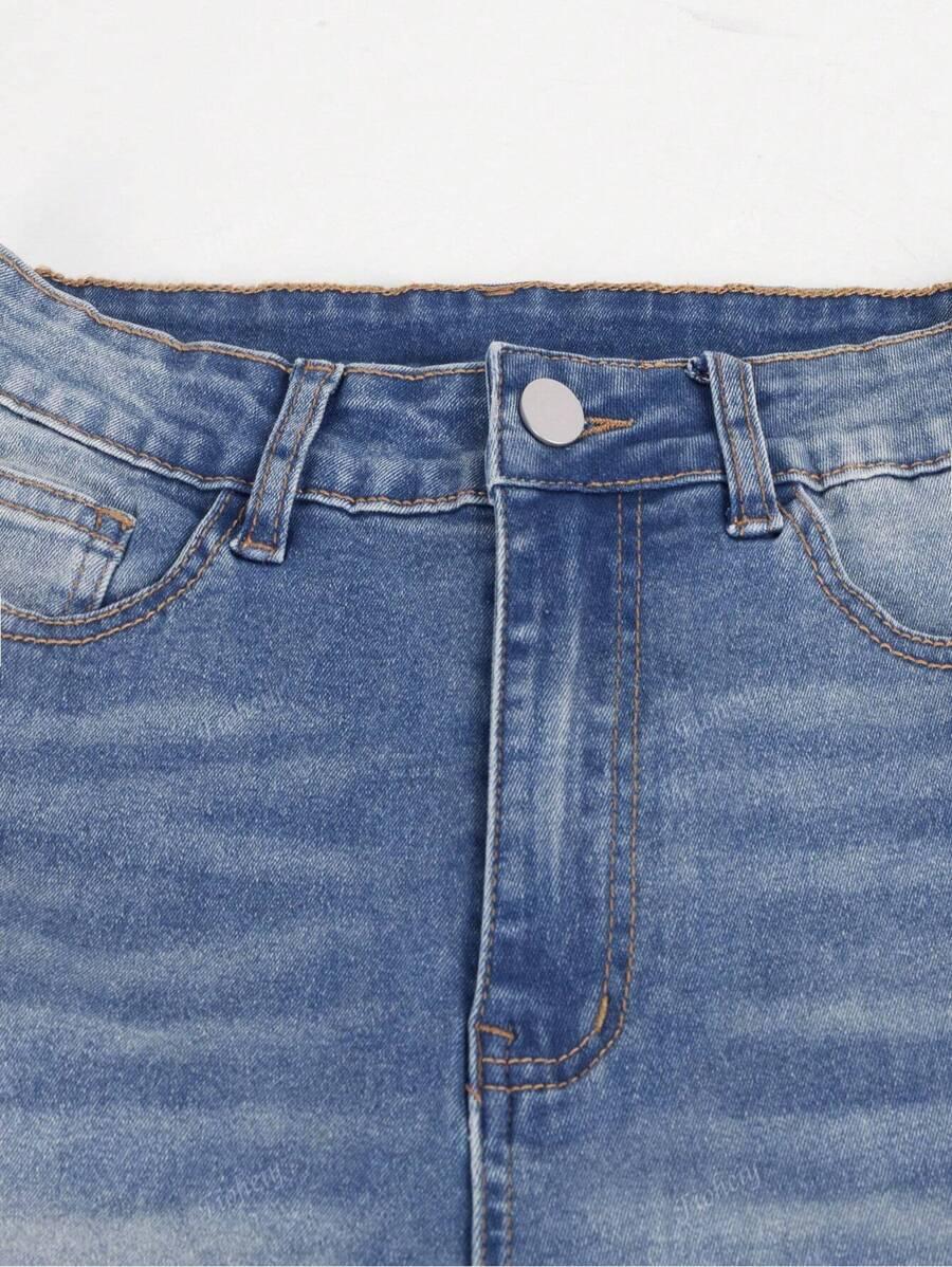 SHEIN SPODNIE JEANS RURKI S06__M