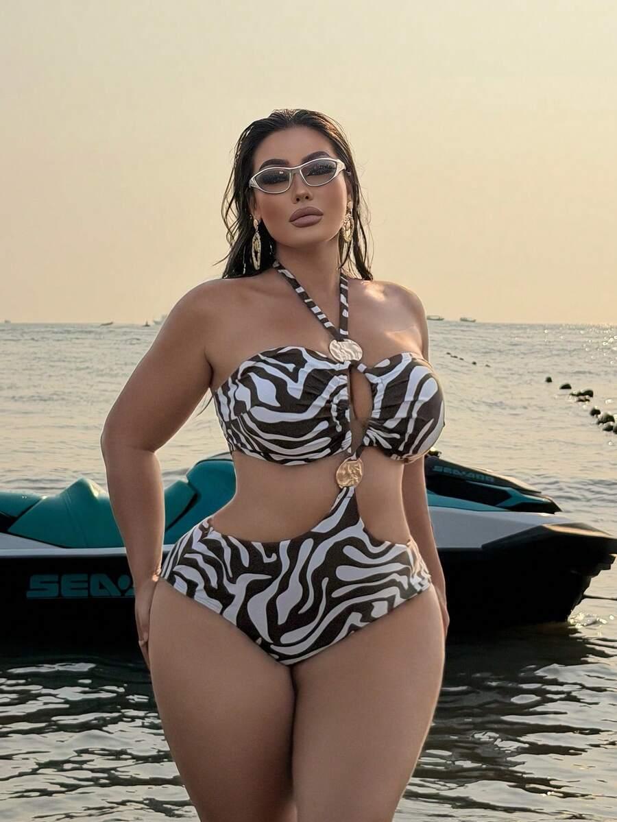 SHEIN JEDNOCZĘŚCIOWY STRÓJ KĄPIELOWY S09__XXL