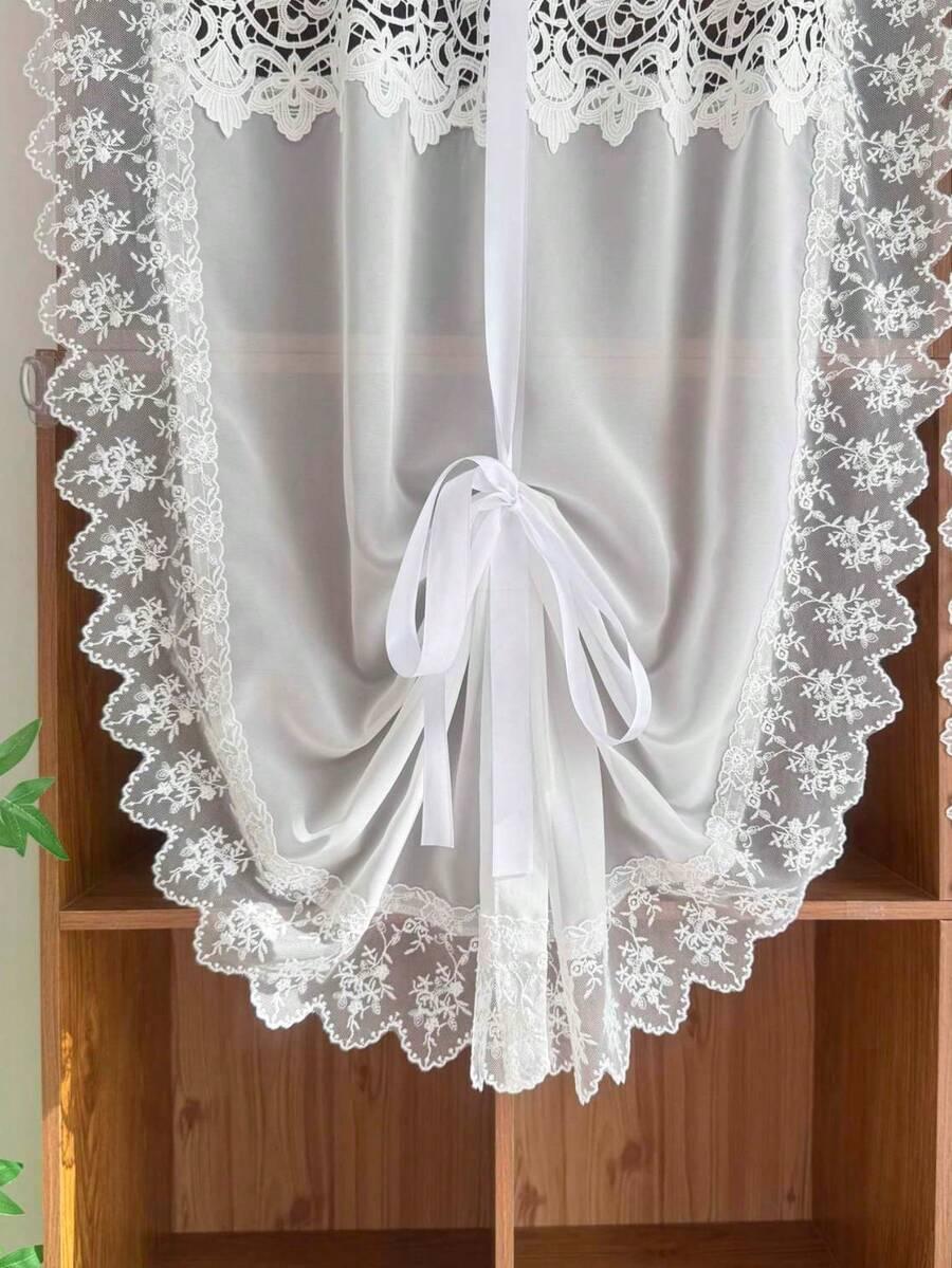 SHEIN BIAŁA FIRANKA KORONKA S07__60X120