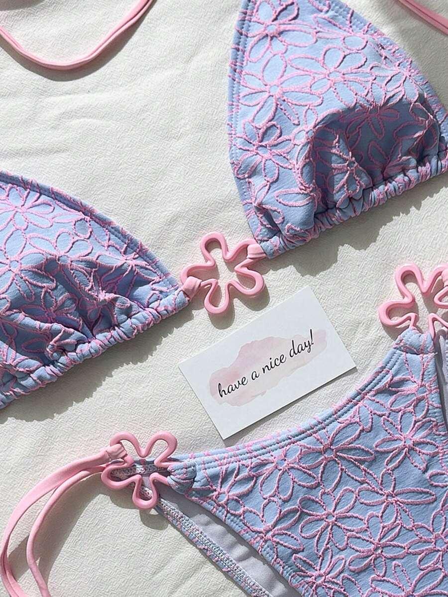 SHEIN FIOLETOWY STRÓJ KĄPIELOWY S09__S