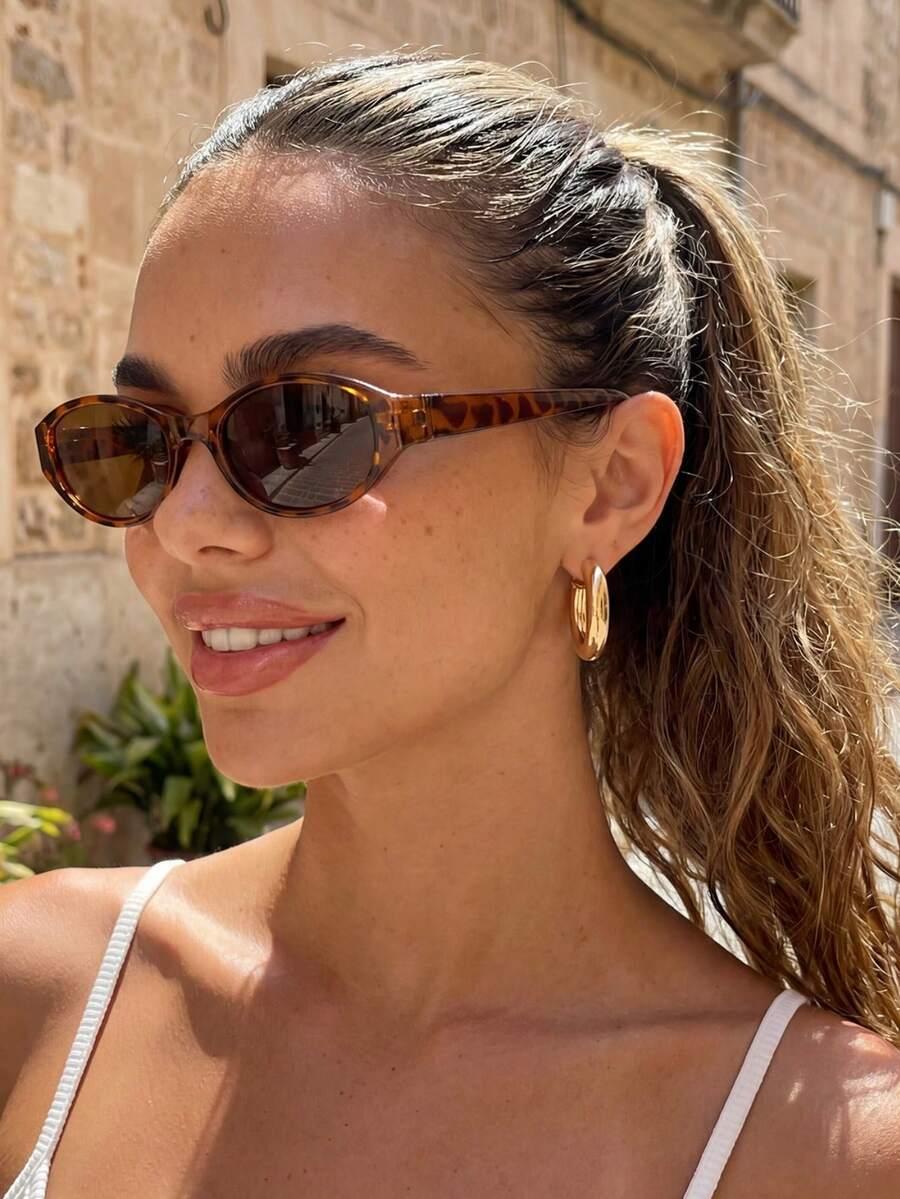 SHEIN OKULARY PRZECIWSŁONECZNE ANIMAL PRINT S07