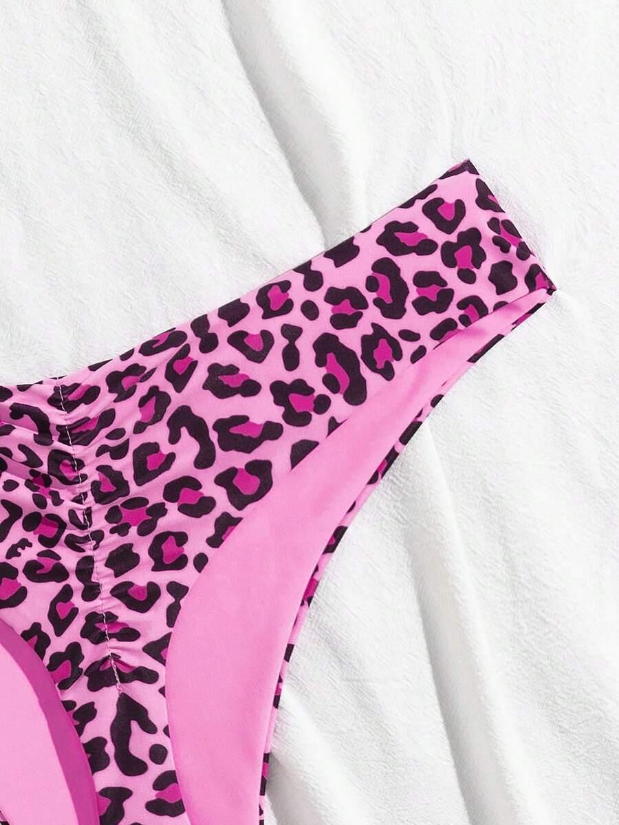 SHEIN DÓŁ OF BIKINI ANIMAL PRINT S09__M
