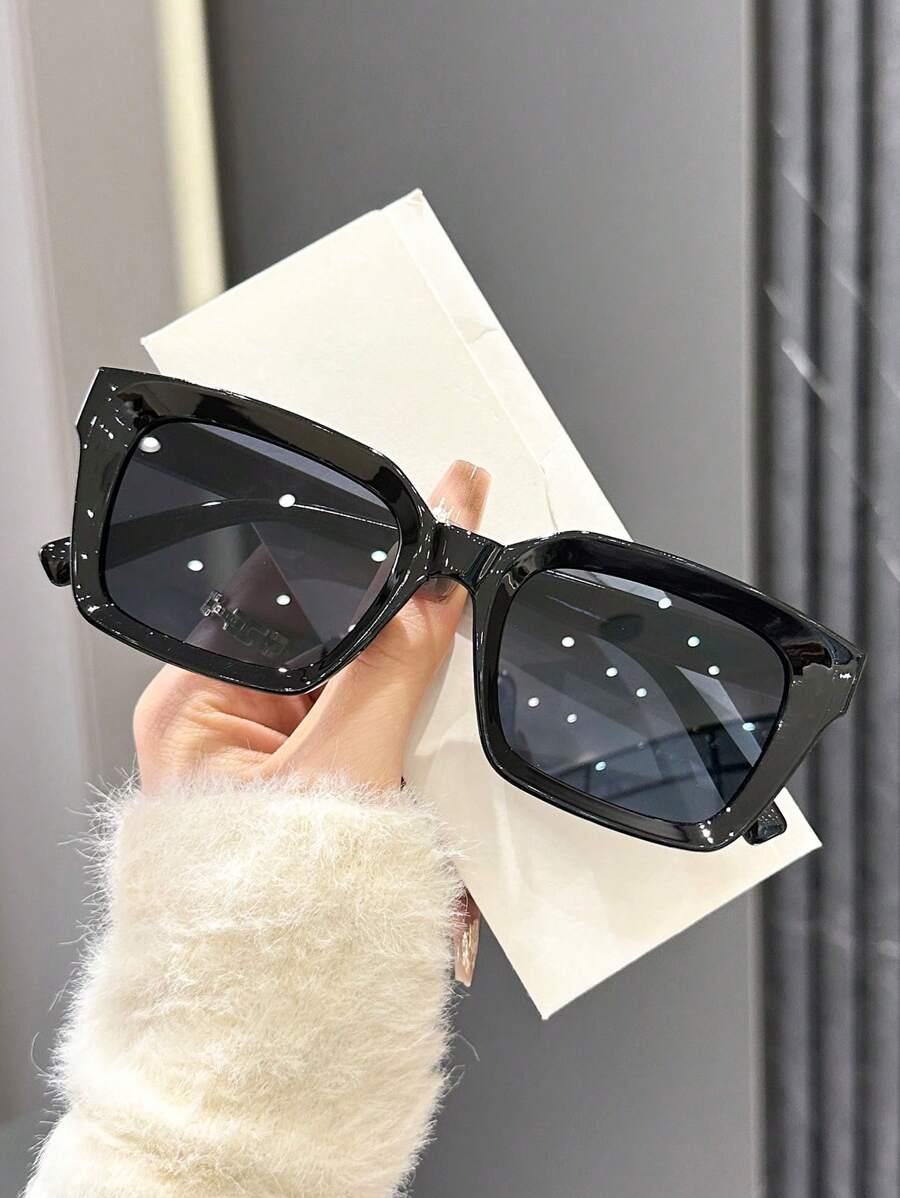 SHEIN CZARNY OKULARY PRZECIWSŁONECZNE S07