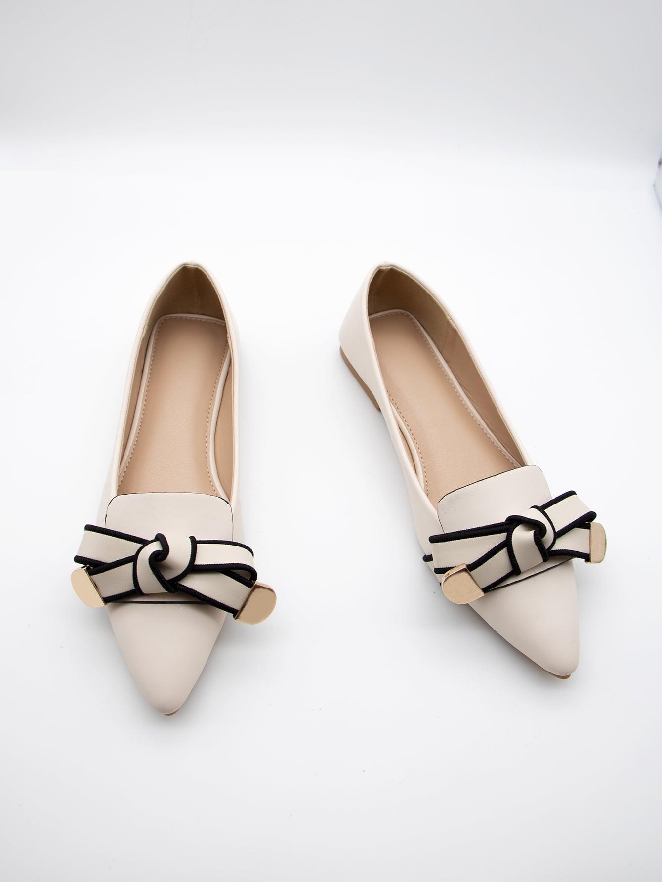 SHEIN BEŻOWE BALERINY SZPIC S06__37