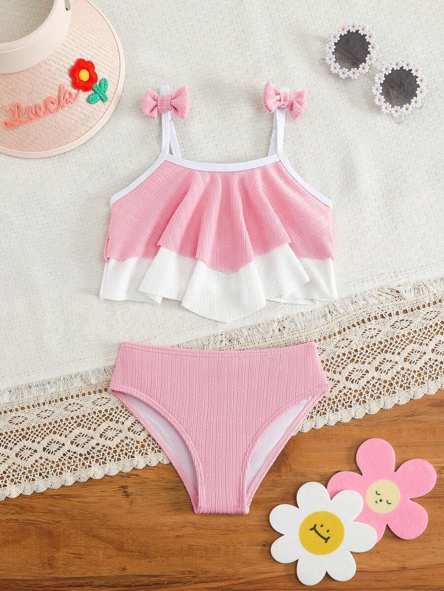 SHEIN DWUCZĘŚCIOWY STRÓJ KĄPIELOWY ZDOBIENIA S09__110/116