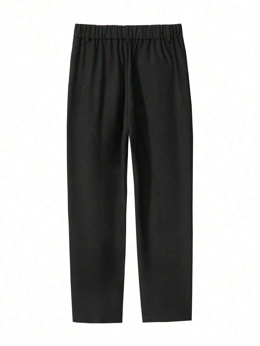 SHEIN CZARNE SPODNIE KIESZENIE S06__XXL