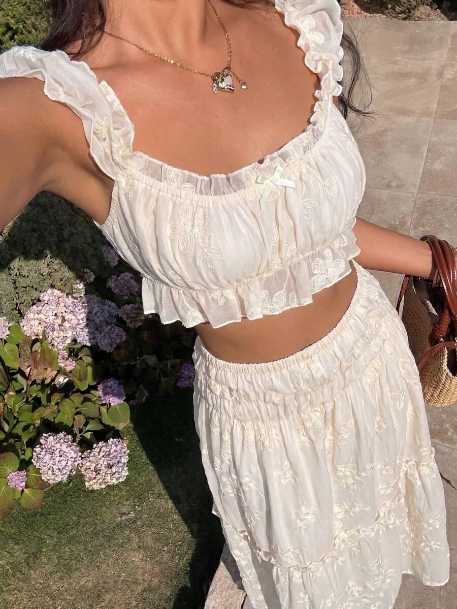 SHEIN BEŻOWA MAXI SPÓDNICA S06__XL
