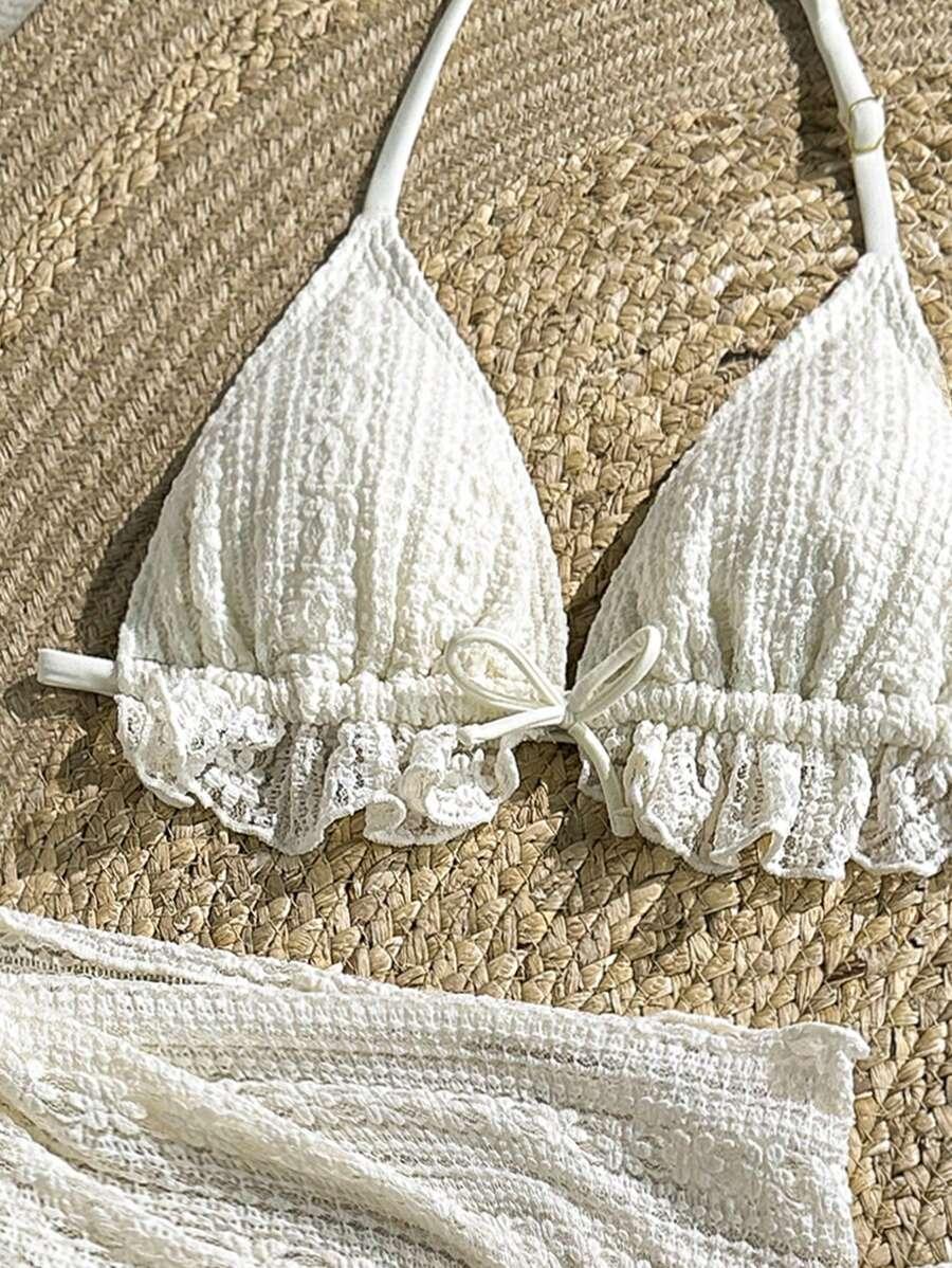 SHEIN DWUCZĘŚCIOWY STRÓJ KĄPIELOWY PAREO S09__164/170