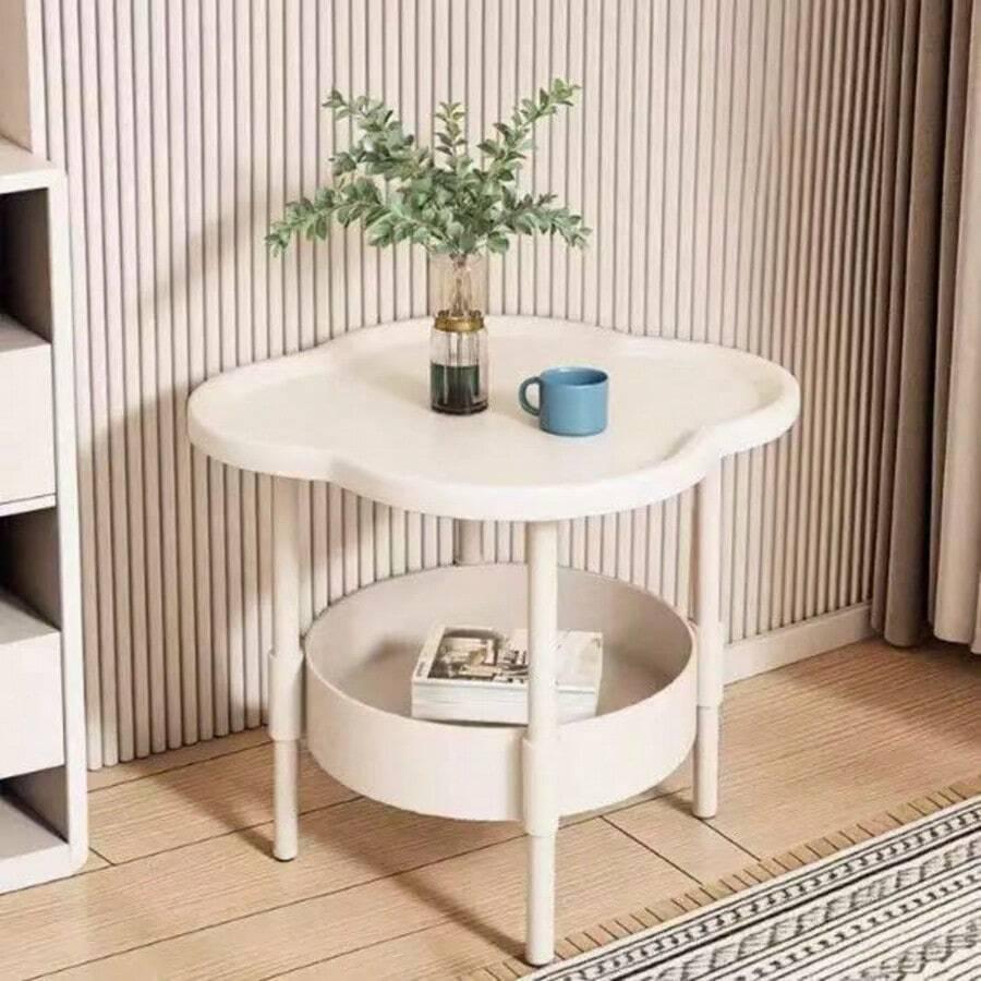 SHEIN BIAŁY STOLIK DEKORACYJNY S07__40X40X48