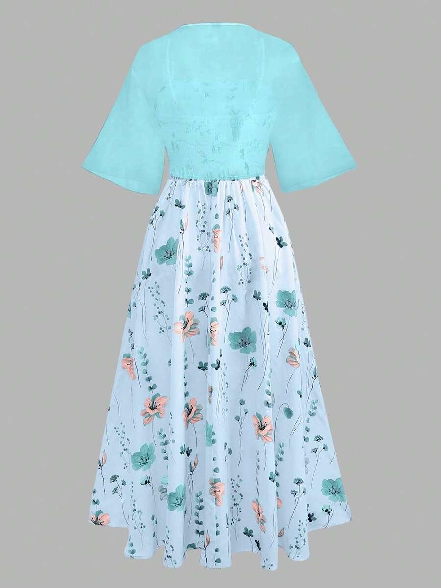 SHEIN MAXI SUKIENKA NARZUTKA KOMPLET S06__M