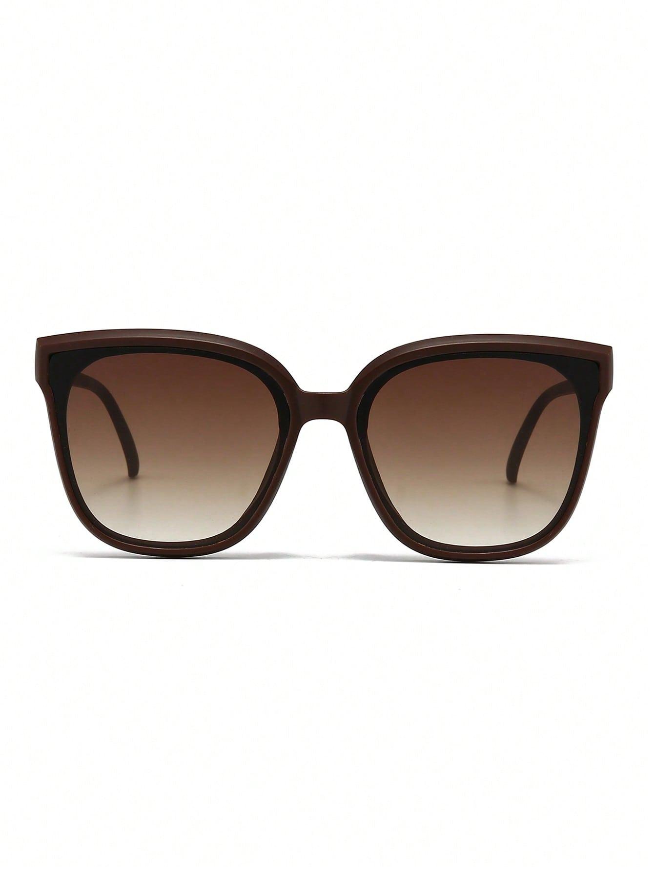 SHEIN BRĄZOWE OKULARY PRZECIWSŁONECZNE S07