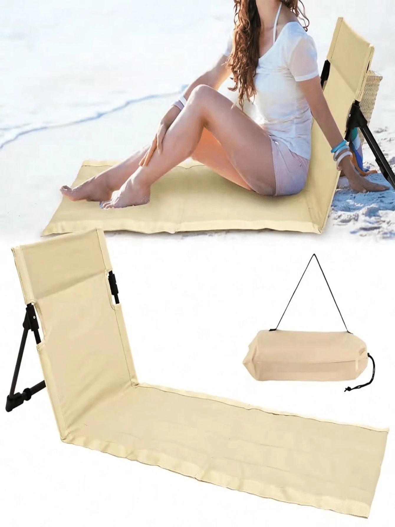 SHEIN ZIELONE SKŁADANE KRZESŁO KEMPINGOWE S07__45 X45X50
